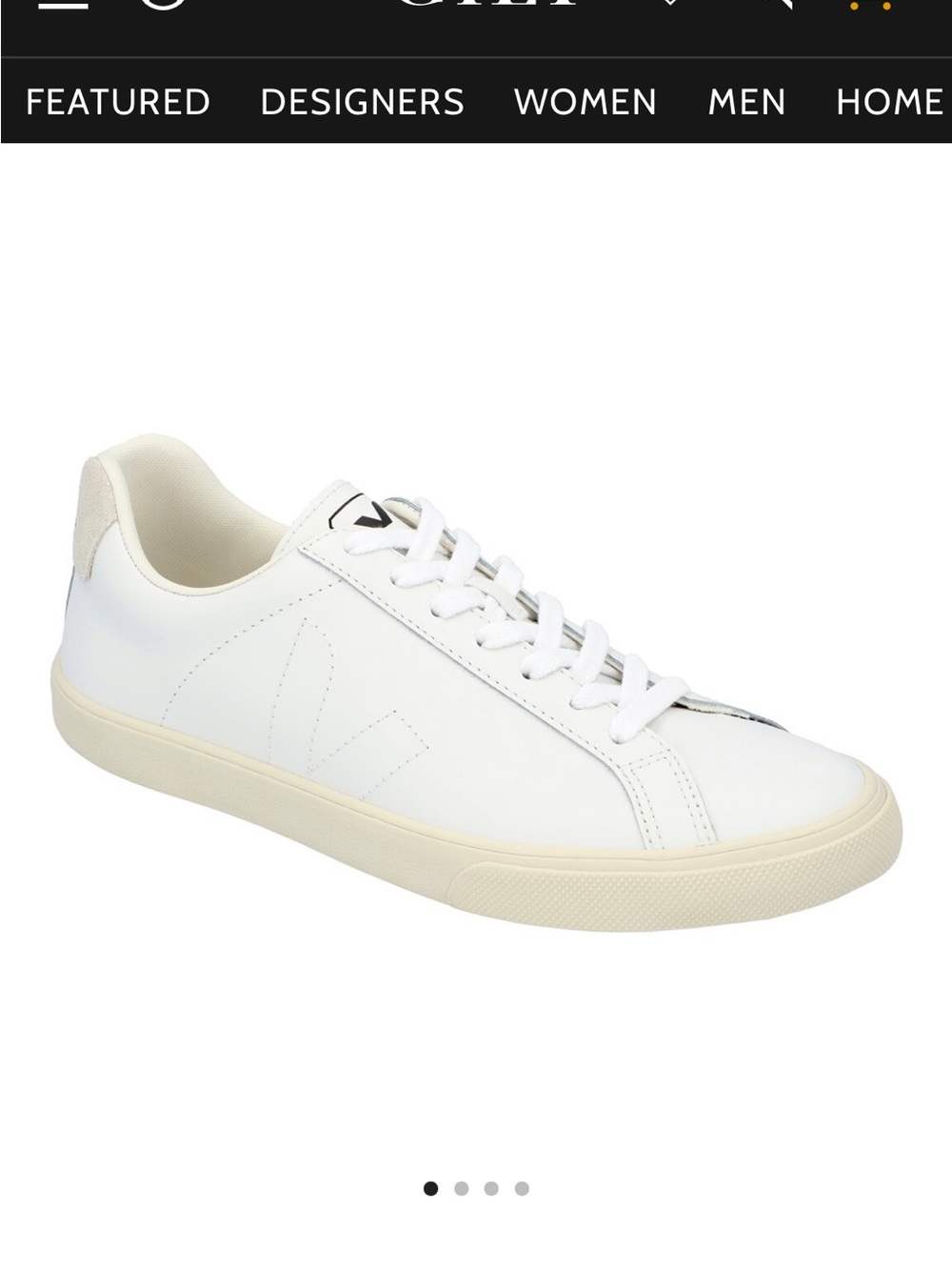 Veja Esplar Leather Sneakers in White